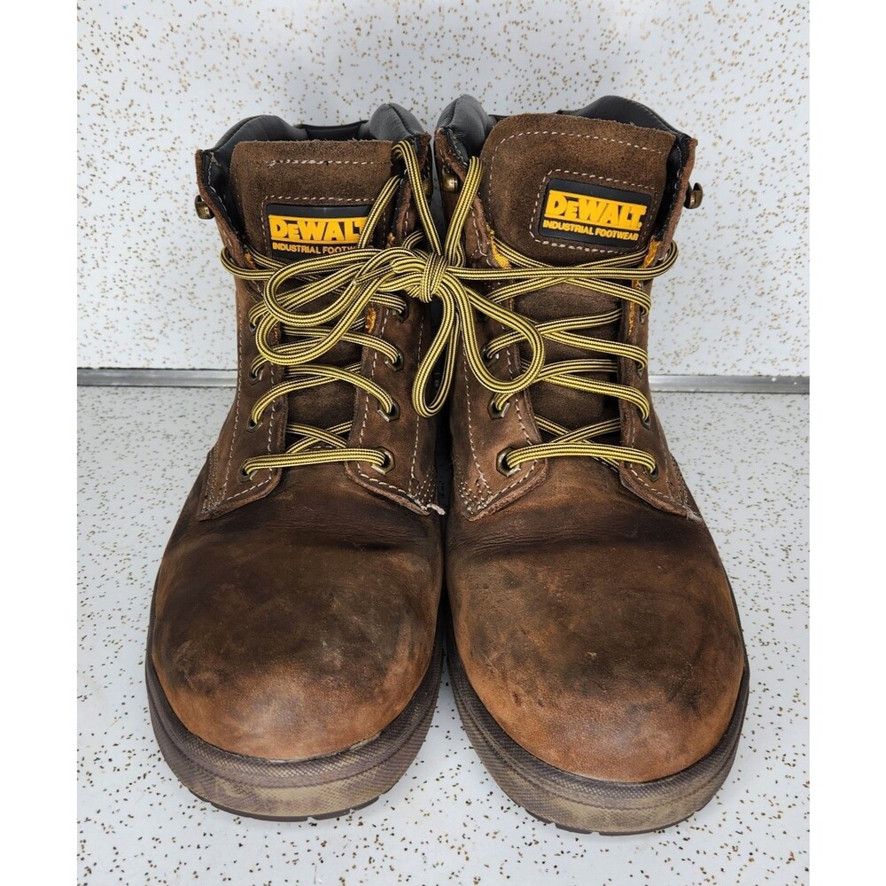 Men's Dewalt Plasma PT Plain Toe Industrial Oil Slip Resistant Brown Work Boots